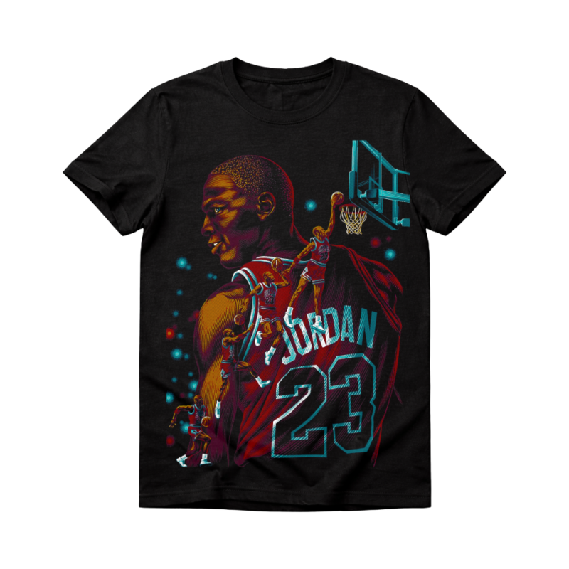 Michael Jordan DTF Print Halftone