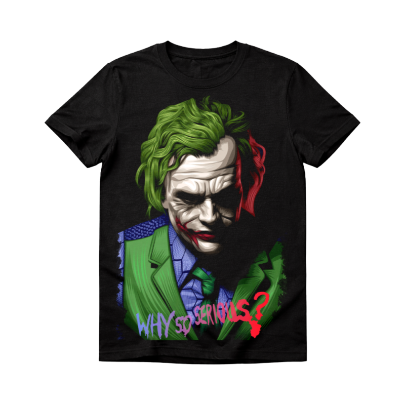 Joker Why So Serious DTF Print Halftone