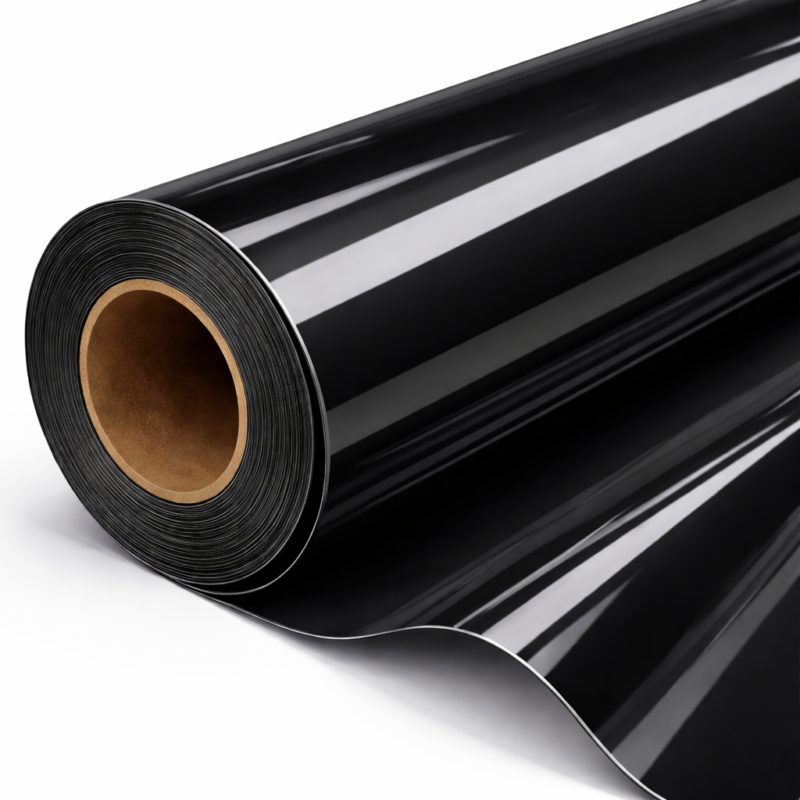 Sticker Vinyl Adhesive - Black - 1000x600mm