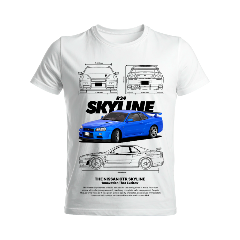 Nissan Skyline GTR R34 DTF Print