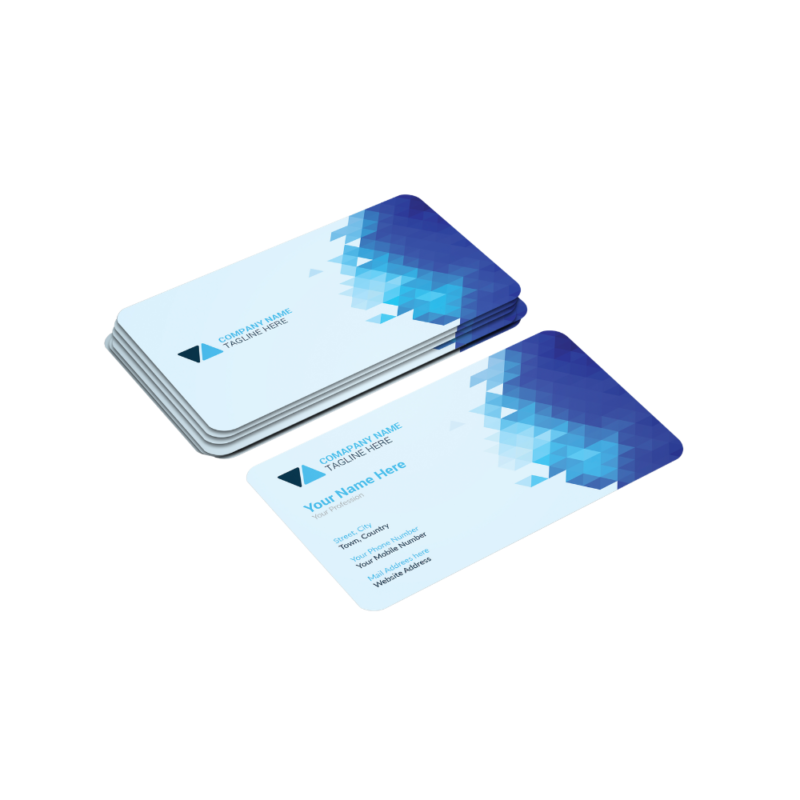 Professional digital printed business cards with vibrant colour and clean double sided layout