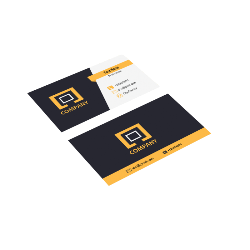 Professional digital printed business cards with vibrant colour and clean double sided layout