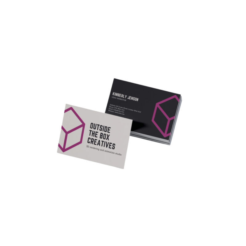 Professional digital printed business cards with vibrant colour and clean double sided layout