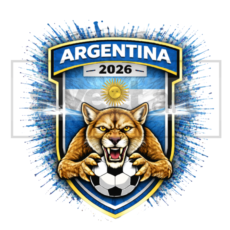 Argentina FIFA World Cup 2026 A4 DTF Print