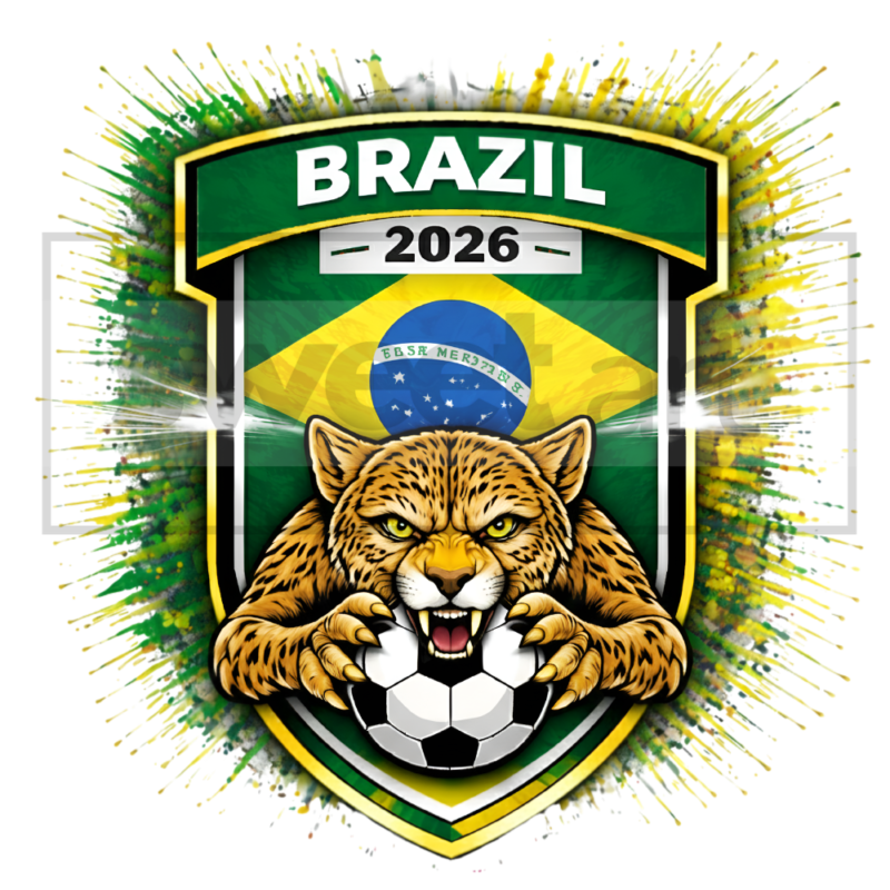 Brazil FIFA World Cup 2026 A4 DTF Print