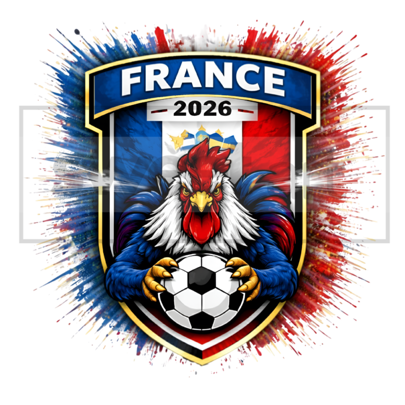 France FIFA World Cup 2026 A4 DTF Print