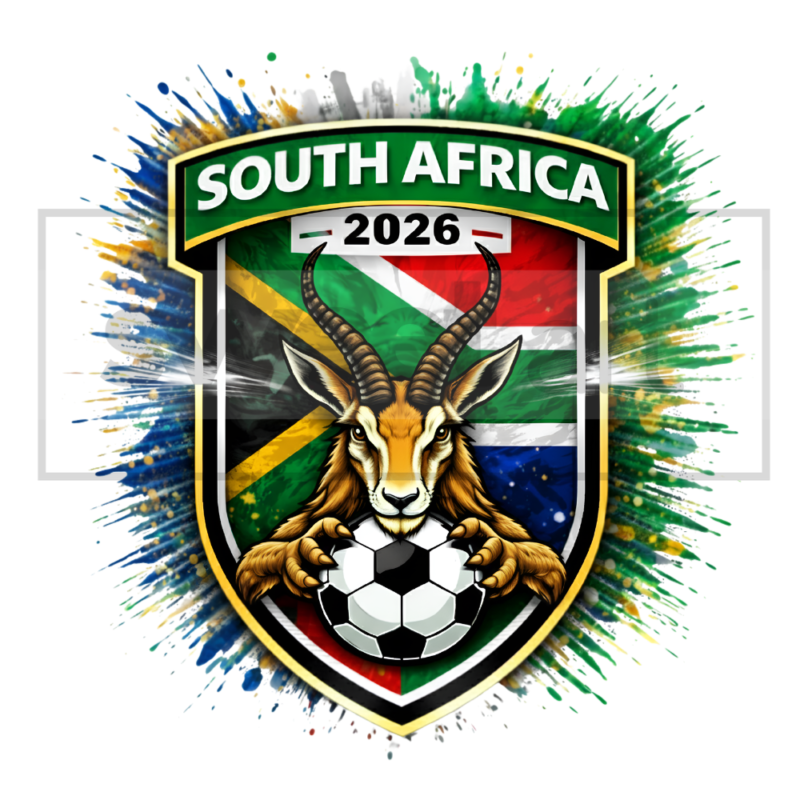 South Africa FIFA World Cup 2026 A4 DTF Print